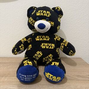 Build-A-Bear Workshop Star Wars Print 16" Teddy Bear Plush Rare BAB Exclusive